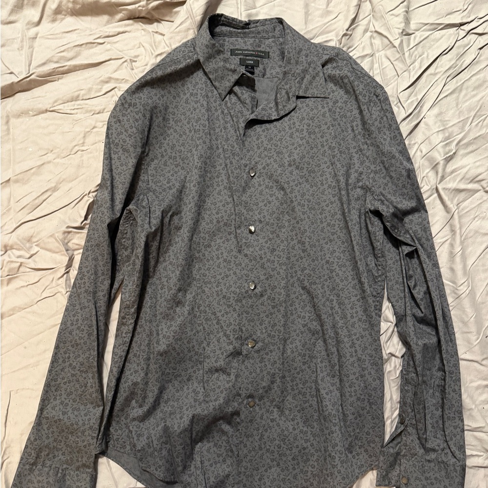 John Varvatos USA Luxe Floral Button Down Shirt